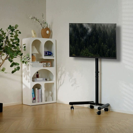 Techly ICA-TR60 Подова стойка за телевизор до 50" и 20 кг, Черна
