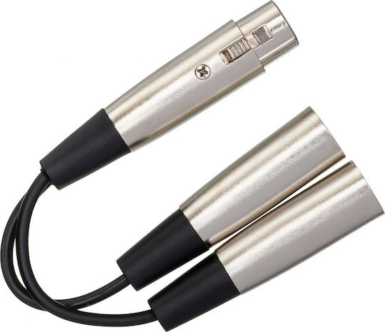 Hosa Мъжки XLR кабел - Сребрист 0.15 м