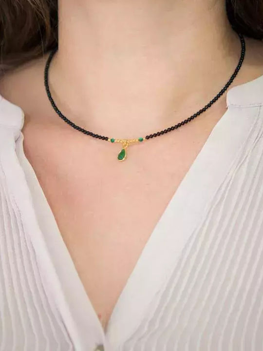 Necklace Made of Gold Plated Silver
