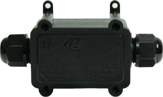 Plastrol Outdoor-Mounted Electrical Junction Box, Waterproof, IP68, Black