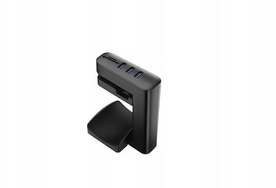 Gelid Solutions Офисна Стойка за Слушалки с USB Порт Черна