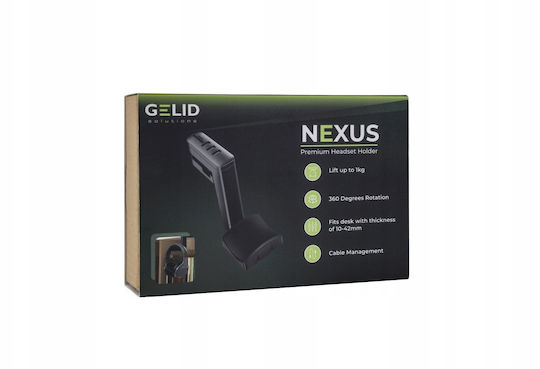 Gelid Solutions Офисна Стойка за Слушалки с USB Порт Черна