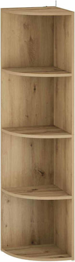 Corner Bookcase Artisan Oak 31.5x31x130 cm
