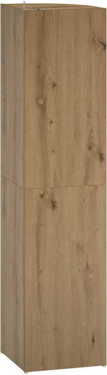 Corner Bookcase Artisan Oak 41.5x41.5x143 cm
