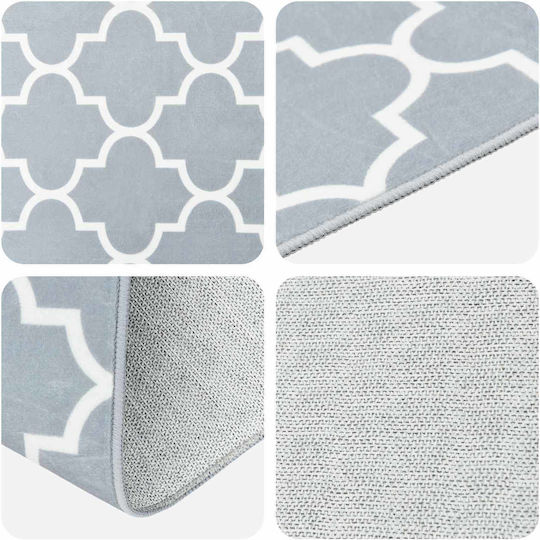 vidaXL Grey and White 100x300 cm vidaXL Grey and White 100x300 cm