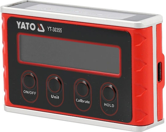 Yato YT-30355 Elektronische Magnetische Wasserwaage aus Aluminium 7,6 cm