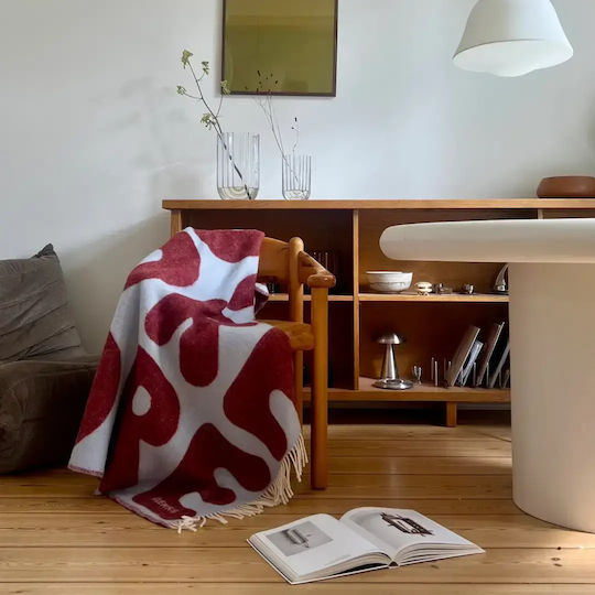 Klekks Sofa Throw Blanket 130x200cm Bordeaux