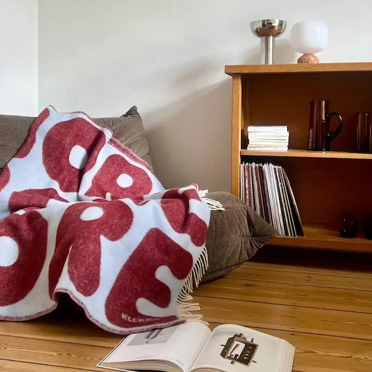 Klekks Sofa Throw Blanket 130x200cm Bordeaux