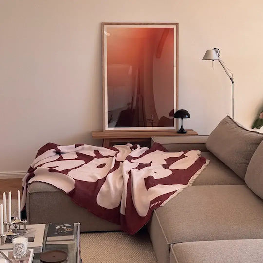 Klekks Sofa Blanket 140x200cm Pink