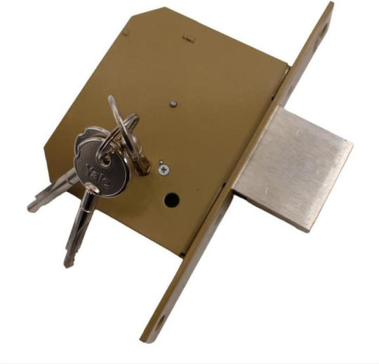 Yale 5632040 Recessed Lock Nail-Type Key & 4 Turns 40mm Center Bronze