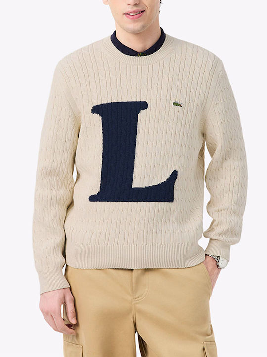 Lacoste Πουλόβερ Μπεζ