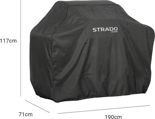 Strado Κάλυμμα Ψησταριάς Μαύρο 117x71x190εκ.