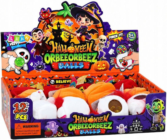 Lean Toys Jucărie moale de strâns cu Sclipici pentru Halloween, din Spumă, Multicoloră (Diverse Modele)
