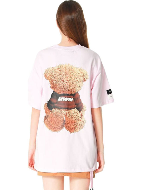 Mod Wave Movement Тениска Teddy Розова