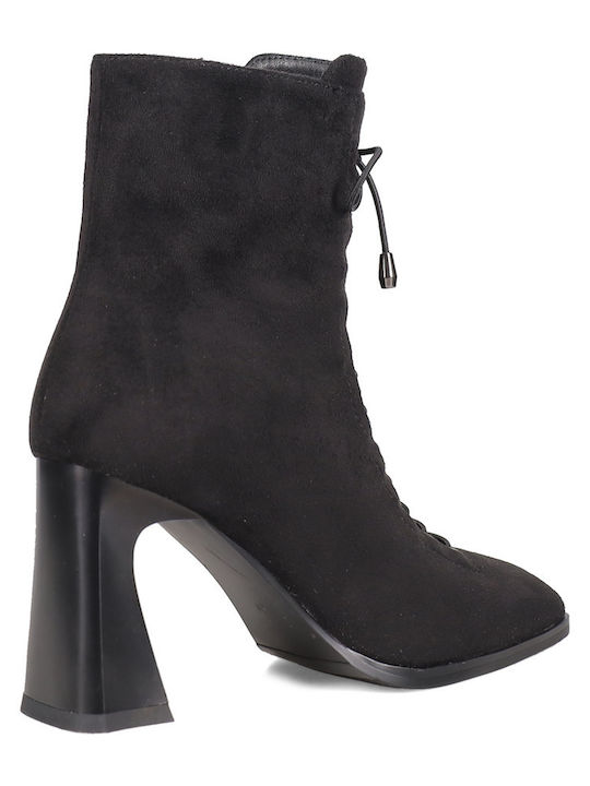 Suede Women's Ankle Boots Black