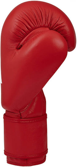 adidas Wako Leather Boxing Gloves for Competition Red