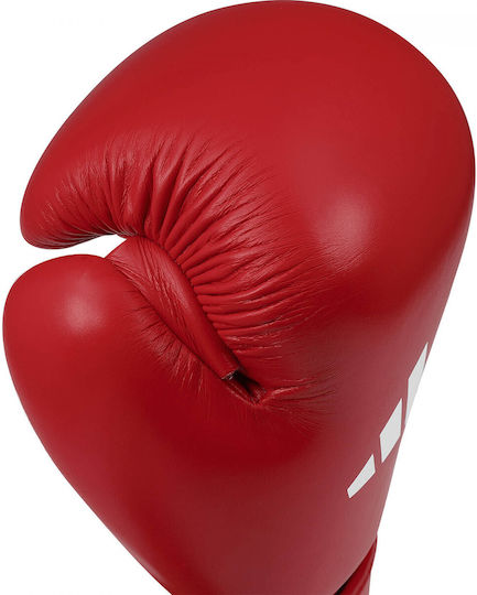 adidas Wako Leather Boxing Gloves for Competition Red
