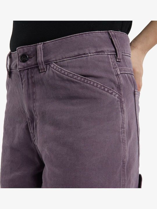 Houck Дамски Панталон от Текстил с Широка Кройка Vintage Violet