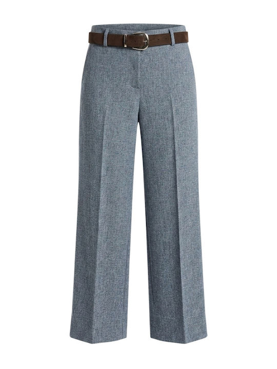 Women's Fabric Trousers in Slim Fit Beige