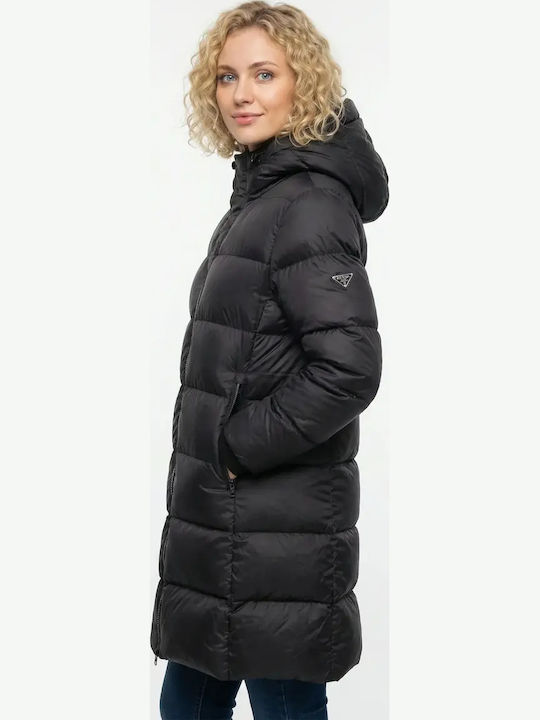 Women's Puffer Jacket for Winter Black
