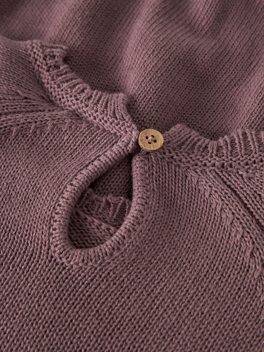 Rochie pentru Copii Tricotată Violet