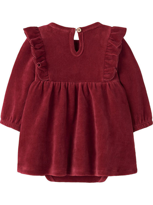 Rochie pentru Copii din Catifea Roșie