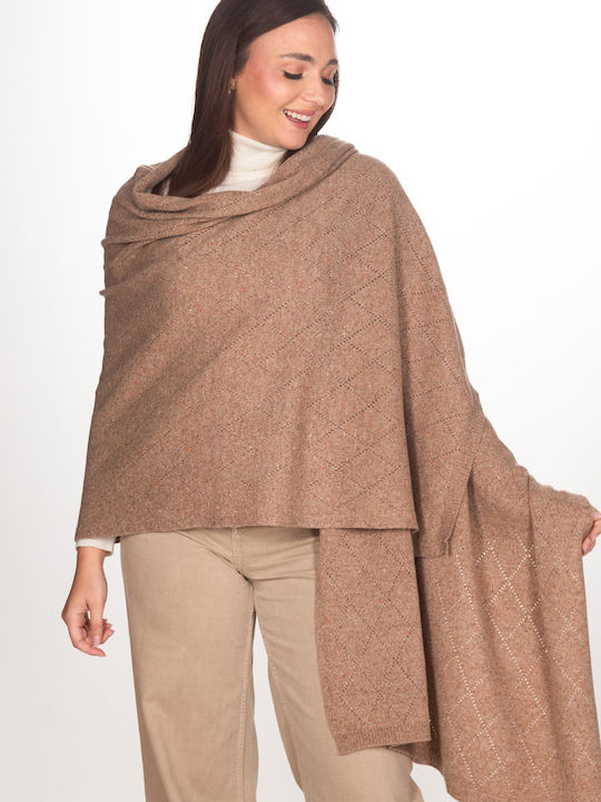 Damenstrickschal Beige