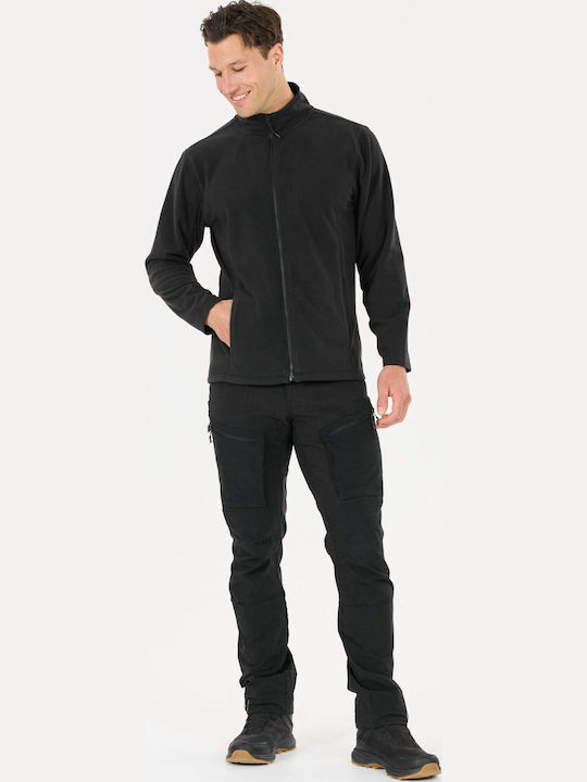 Herren-Fleecejacke Schwarz