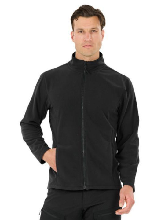 Herren-Fleecejacke Schwarz