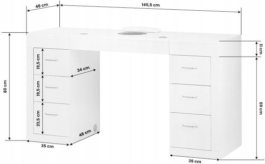 Activeshop Manicure Table