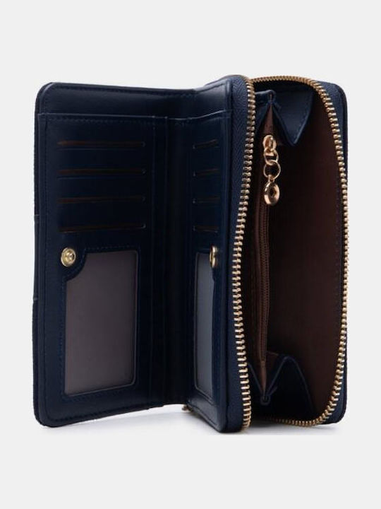 Large Women's Wallet Navy Blue