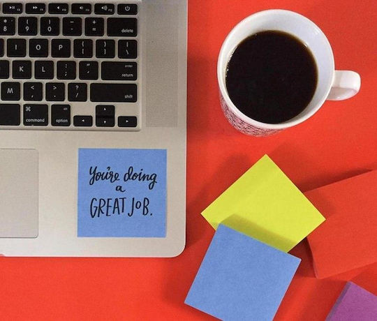 Post-it Bilețele Adezive de Notițe în Cub 7.6x7.6cm Set 21 buc
