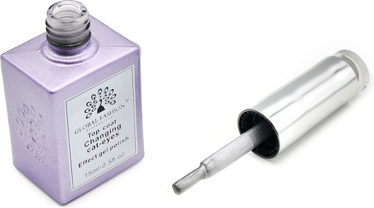 Топ Лак / База за Гел 15ml Сребристо