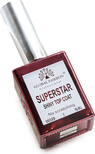 Топ Лак / База за Лак за Гел 15 мл Superstar Shiny