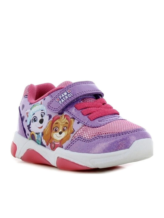 Kinder-Sneaker mit Lichtern in Flieder
