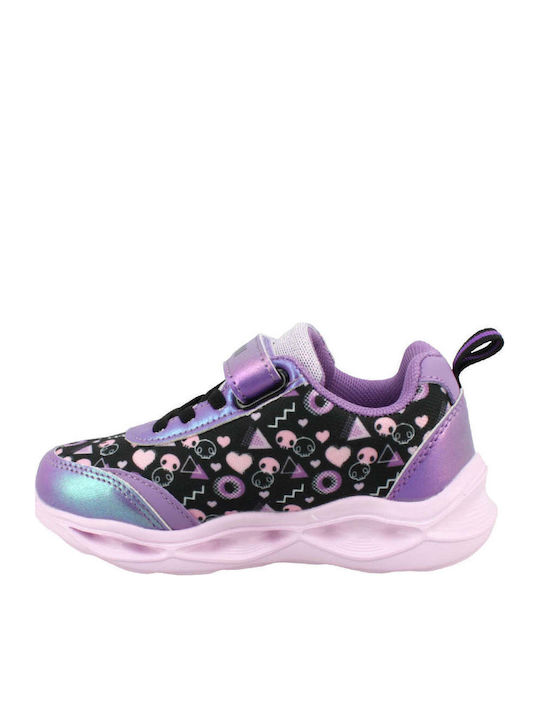 Παιδικά Sneakers με Φωτάκια Μωβ