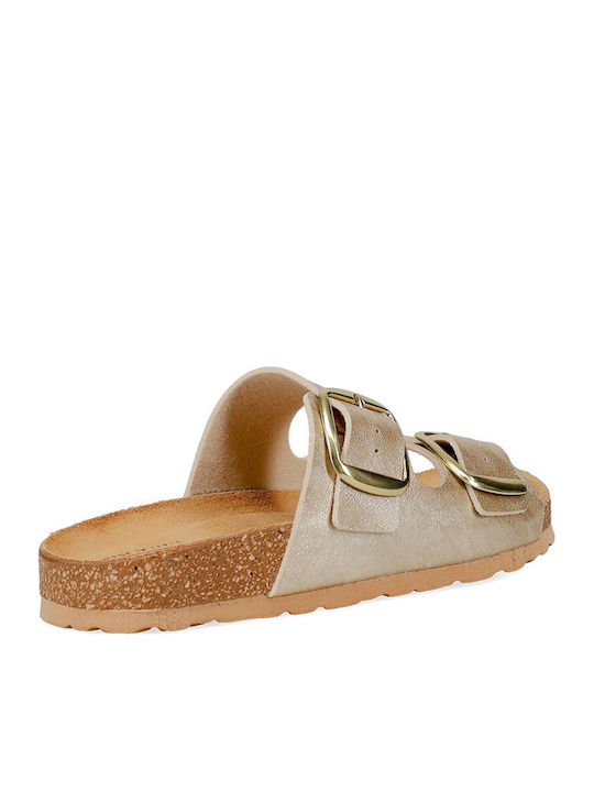 Women's Flat Sandals Gold