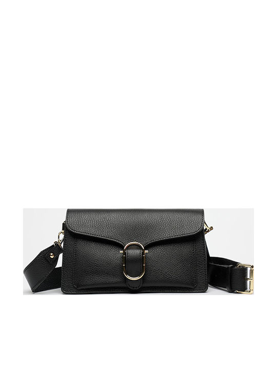 Leather Women's Shoulder Bag Khaki