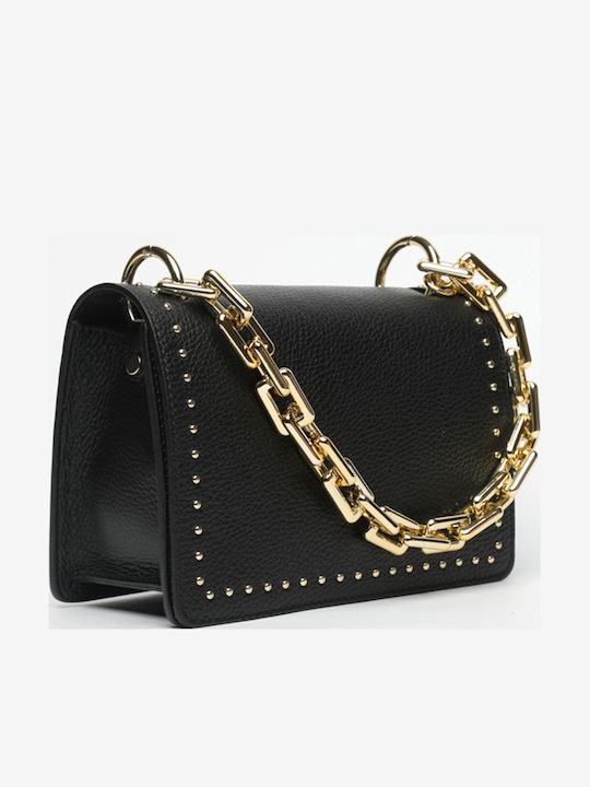 Khaki Leather Women's Shoulder Bag