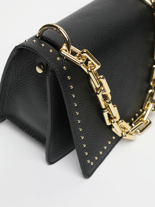 Khaki Leather Women's Shoulder Bag