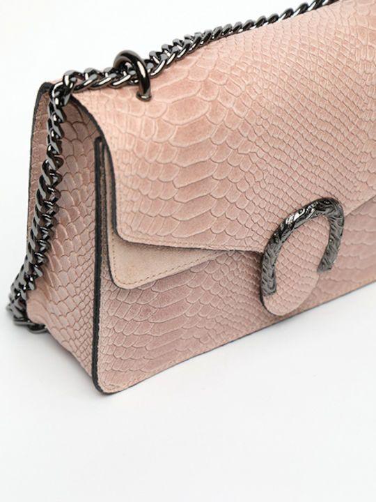 Purple Suede Leather Women's Shoulder Bag