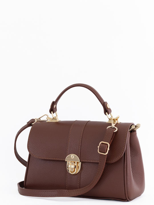 Burgundy Leather Women's Shoulder Bag