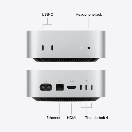 Mac Mini 2026 (M5 Pro 18-ядрен/48 GB/1 TB SSD/macOS) 20-ядрен GPU