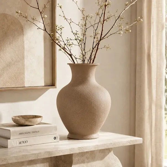 Lumarko Metallic Brown Vase H31cm Lumarko Metallic Brown Vase H31cm