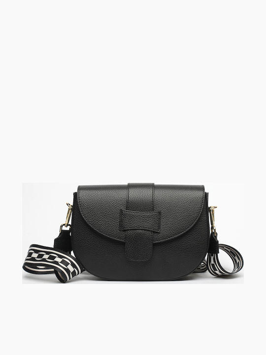 Grey Leather Women's Shoulder Bag