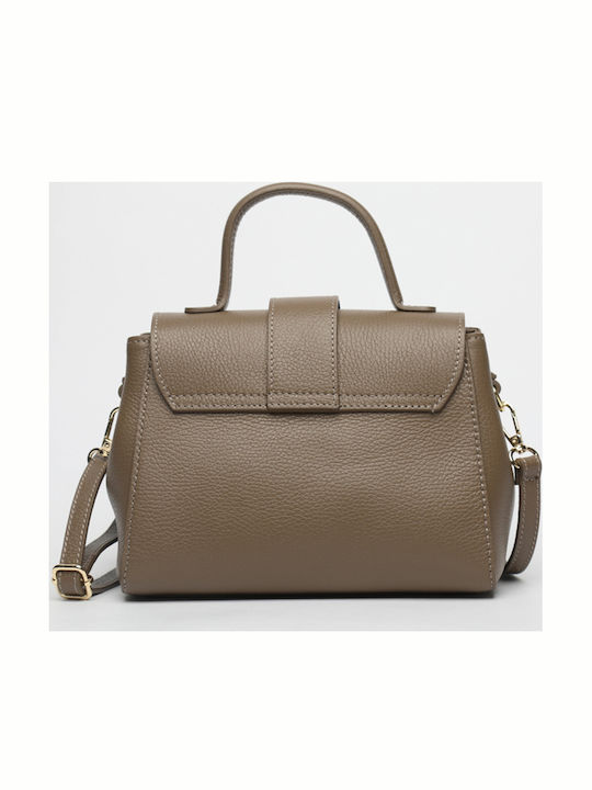 Beige Leather Women's Bag