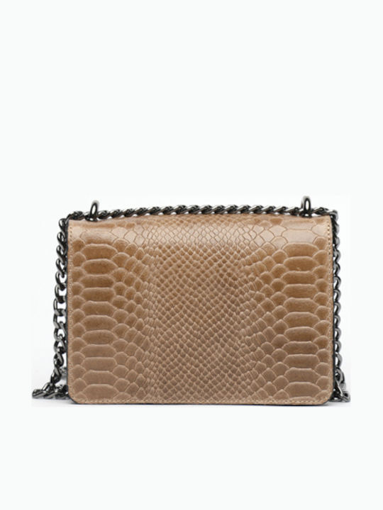 White Leather Women's Shoulder Bag Suede