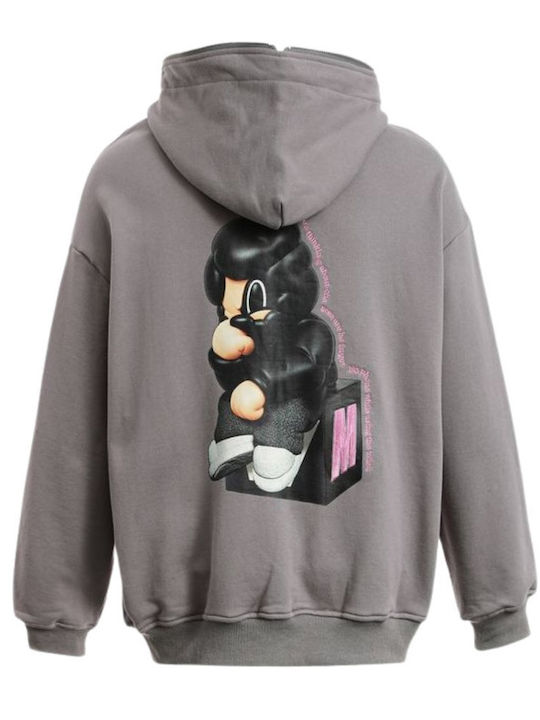 Mod Wave Movement Graue Kapuzenjacke