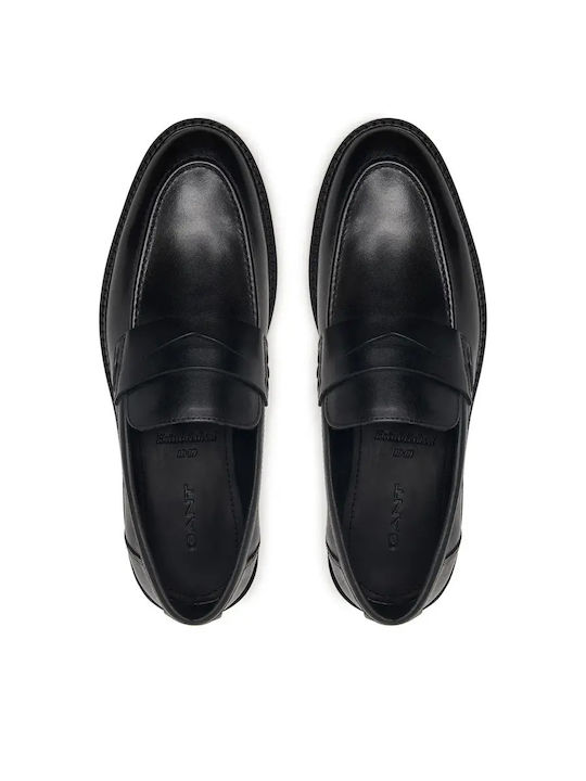 Leather Men's Loafers in Black