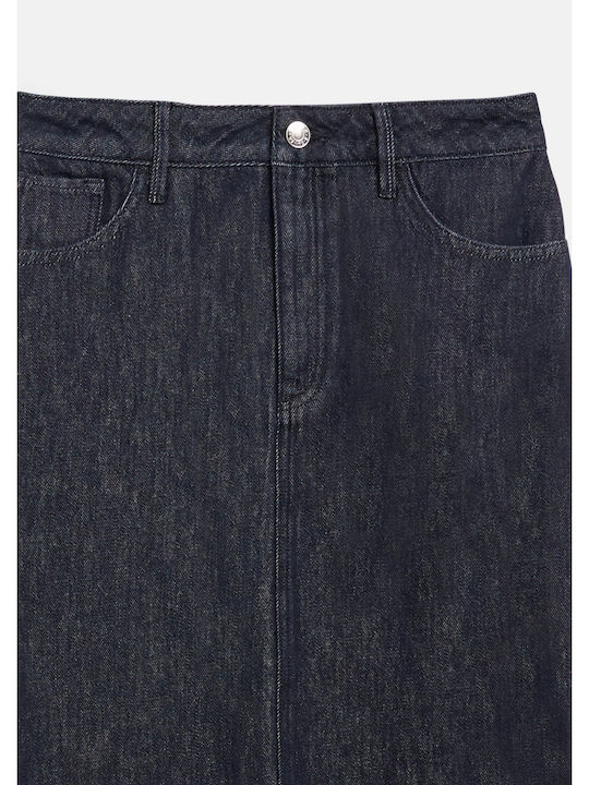 Midi-Jeansrock Blau